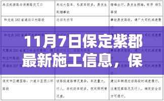 保定紫郡最新施工进展,11月7日日志与家的温馨日常