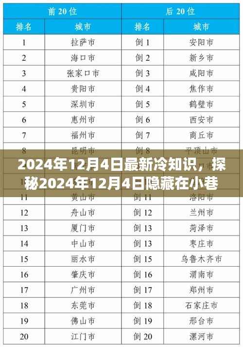 探秘奇特小店,揭秘隐藏在小巷中的最新冷知识之旅(日期,2024年12月4日)