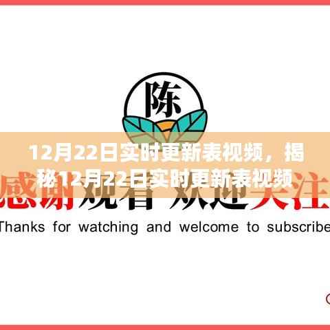 揭秘科技引领下的信息更新革命,最新实时更新表视频解析(附时间戳)