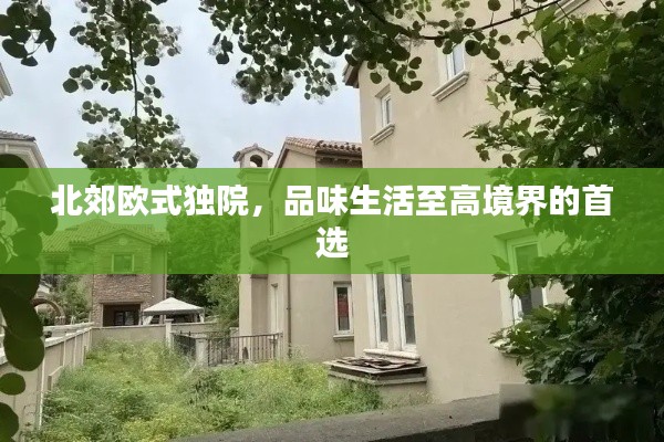 北郊欧式独院,品味生活至高境界的首选