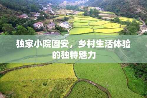 独家小院固安,乡村生活体验的独特魅力