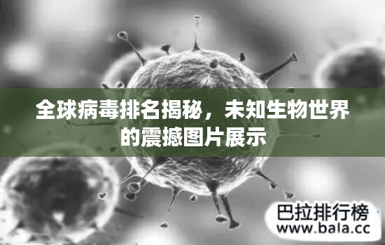 全球病毒排名揭秘,未知生物世界的震撼图片展示