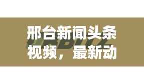 邢台新闻头条视频,最新动态与发展全掌握